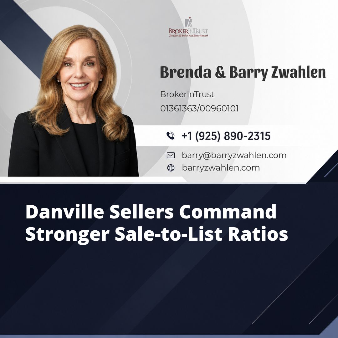 Danville Sellers Command Stronger Sale-to-List Ratios