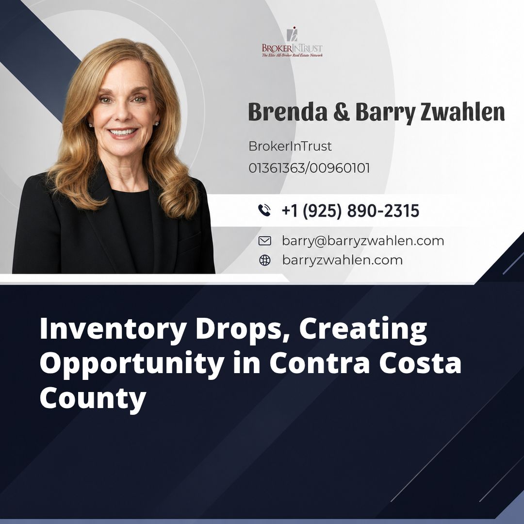 Inventory Drops, Creating Opportunity in Contra Costa County